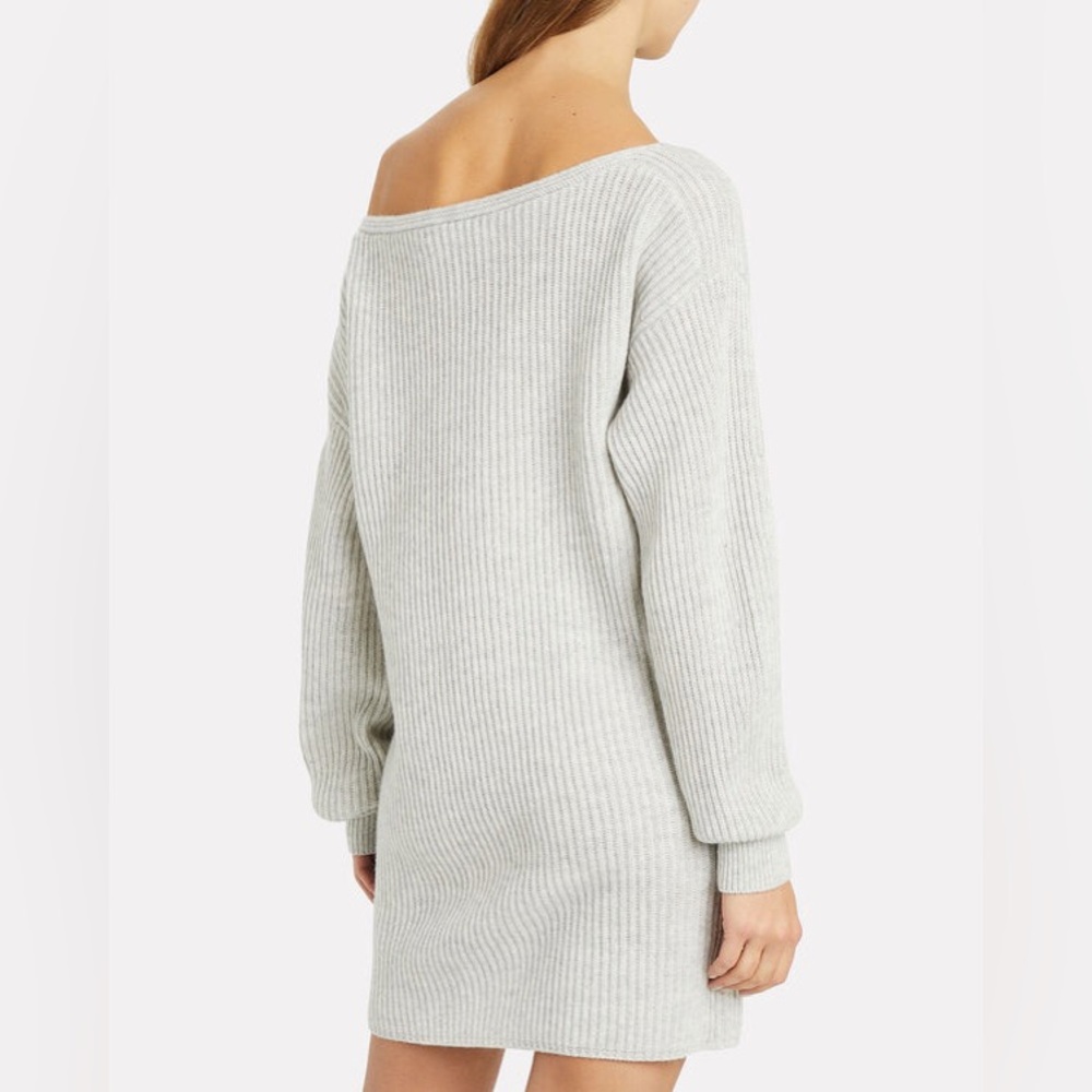 NWT intermix wool cashmere sweater dress tunic heather gray - Picture 3 of 12